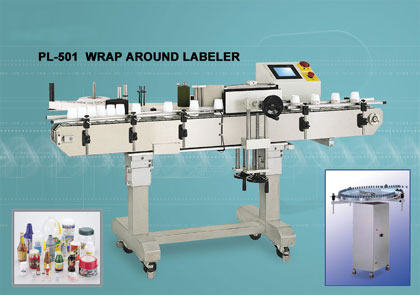 PL-501 Wrap Round Bottle Labelling Machine